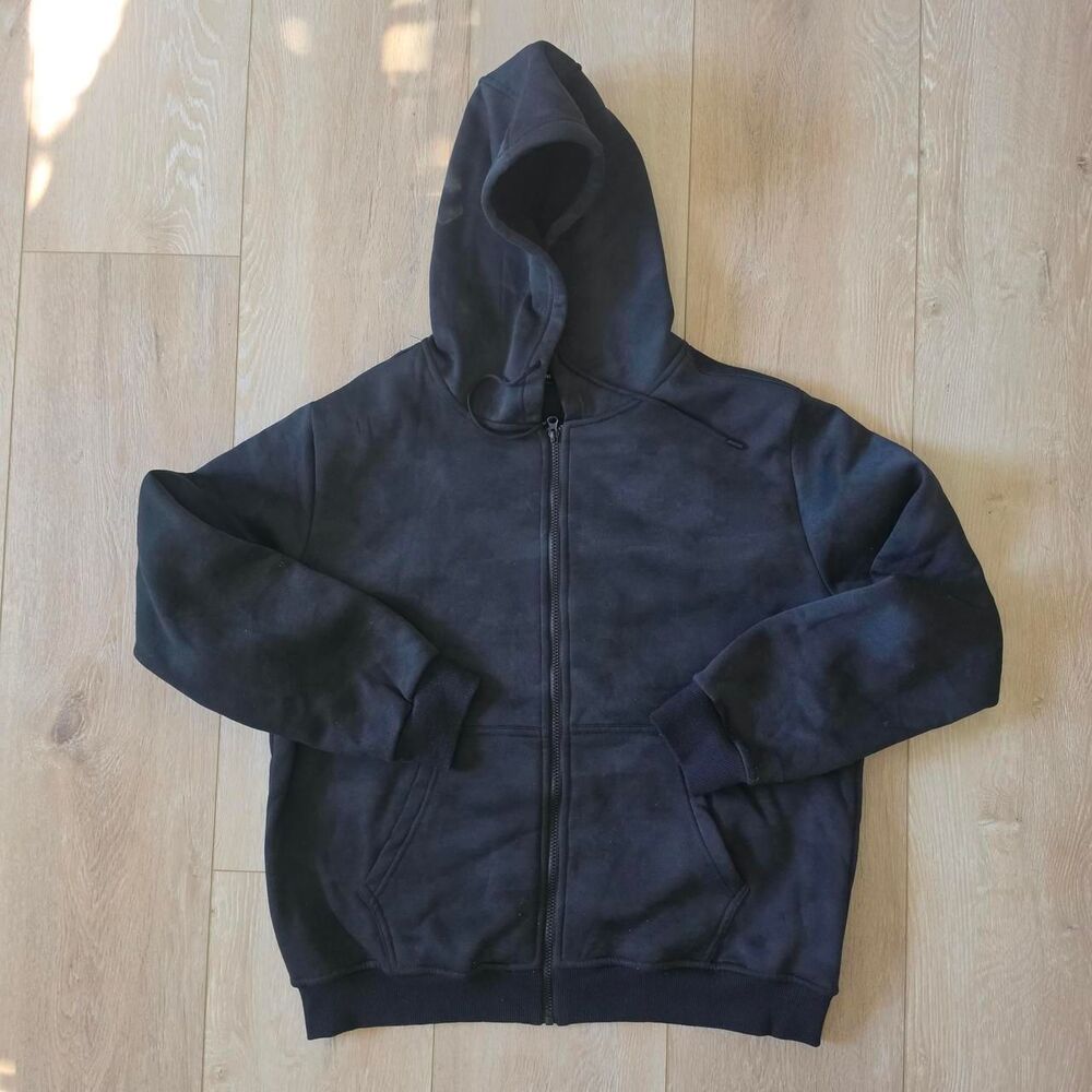 Intropia Men's Black and Brown Hoodie
